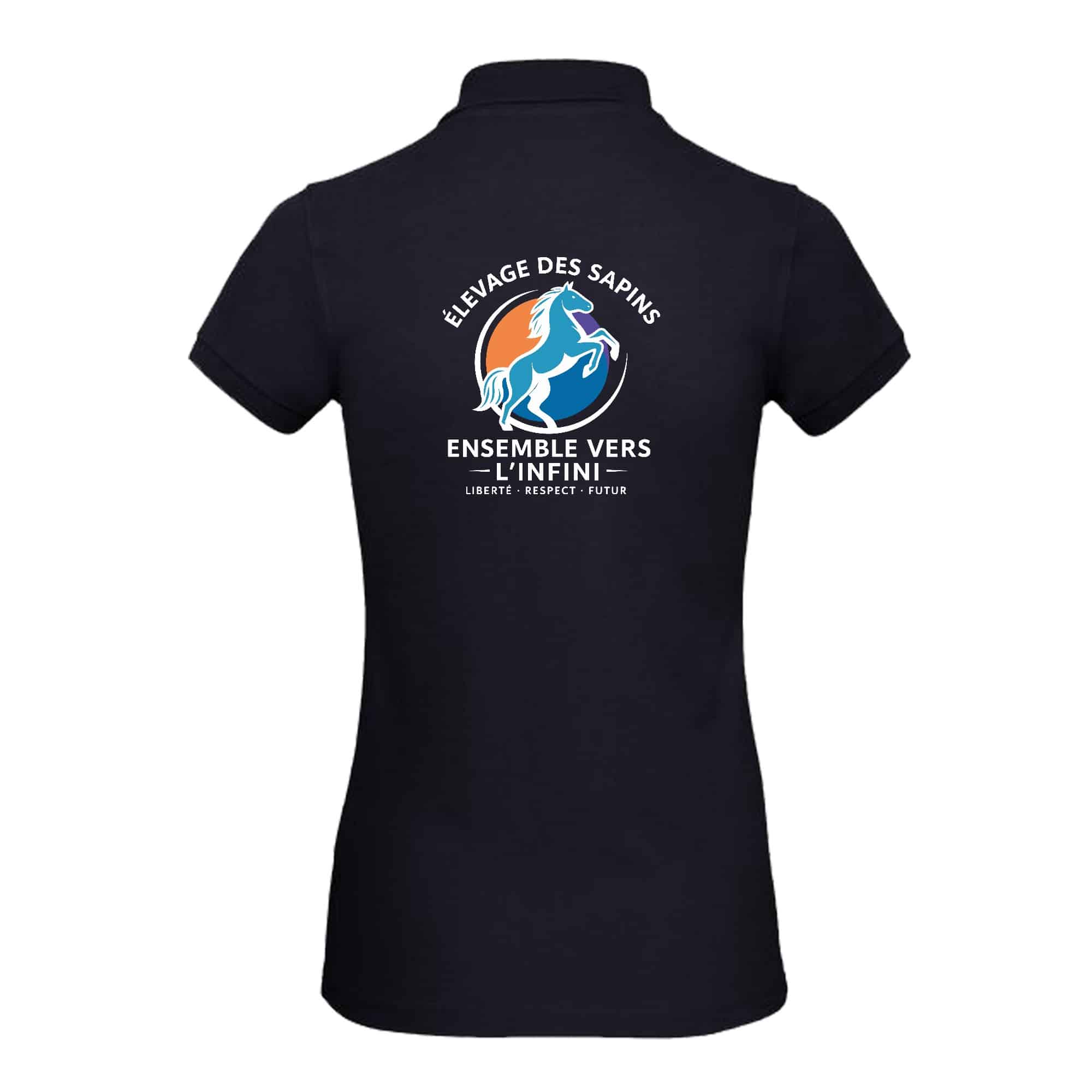 Polo premium (femme) - Élevage des sapins - Navy - BCW463 – Image 2