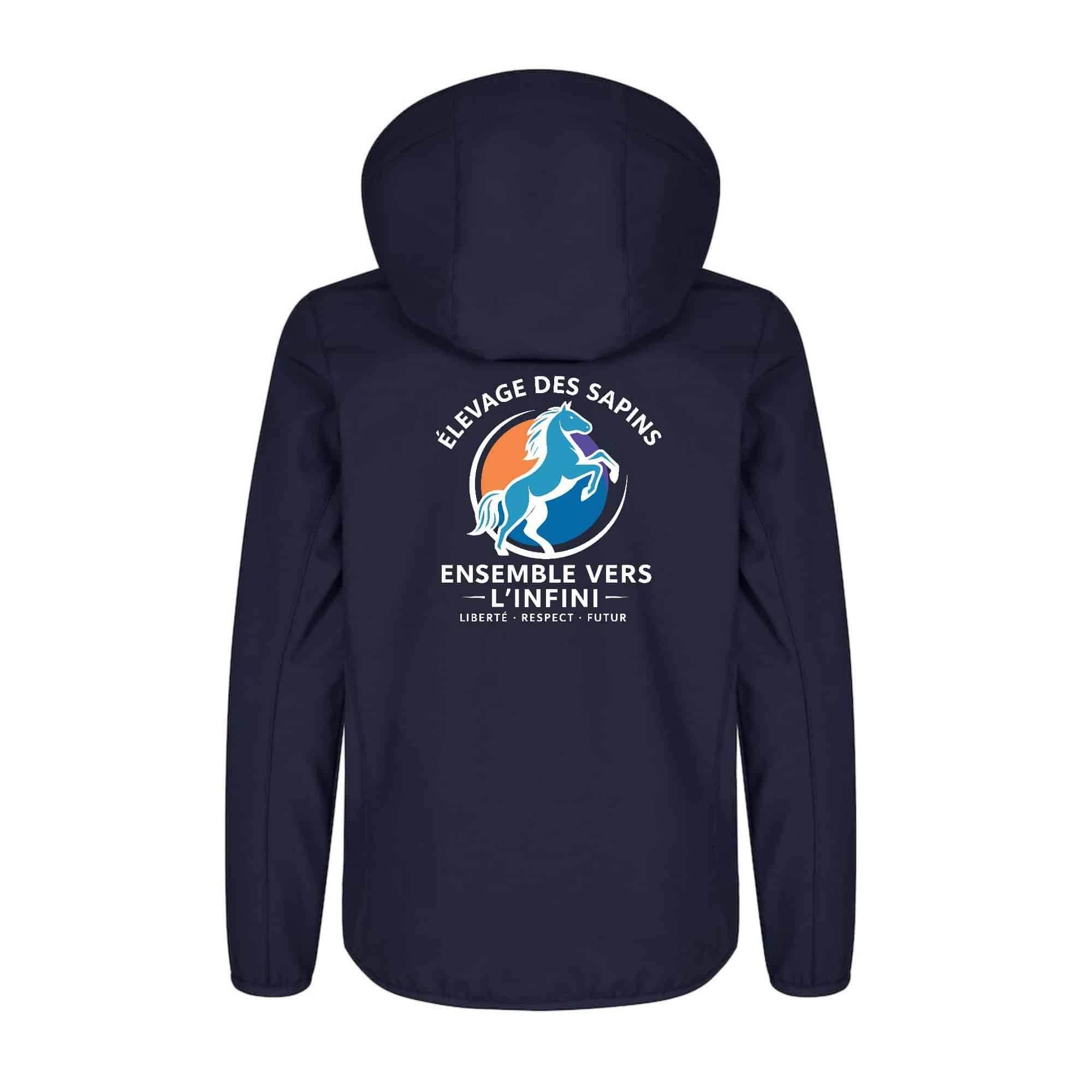 SOFTSHELL ''Classic'' (enfant) - Élevage des sapins - Navy - 0200909 – Image 3