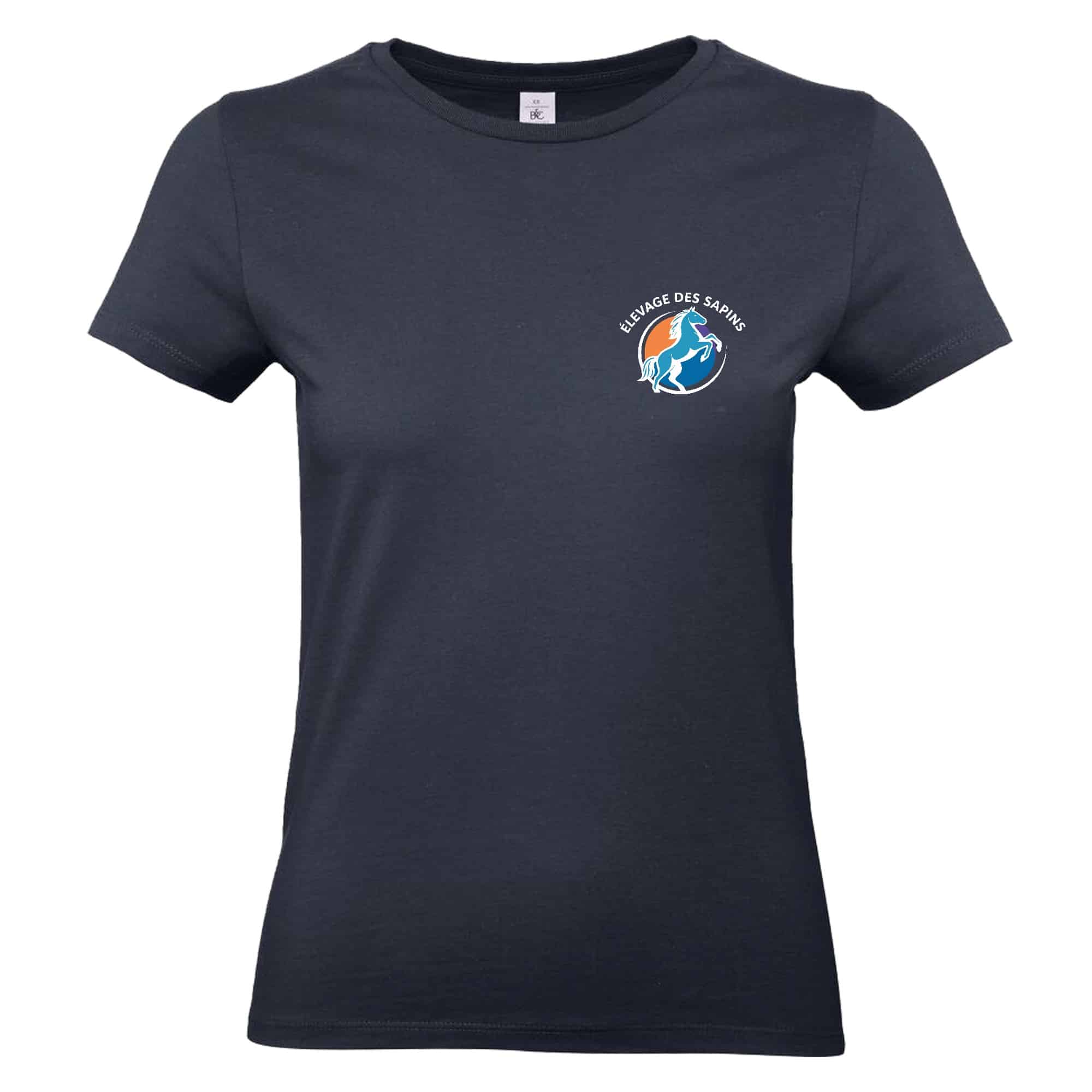 T-Shirt Bio Premium (femme) - Élevage des sapins - Navy - BC049