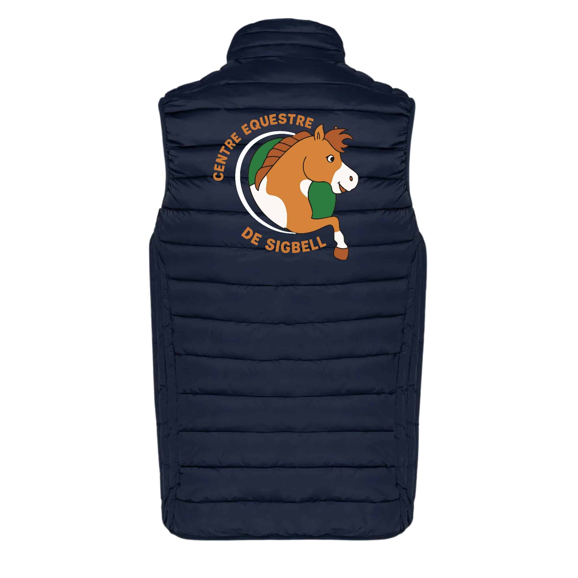 DOUDOUNE SANS MANCHES (homme) - Centre équestre de Sigbell - Navy - K6113 – Image 3
