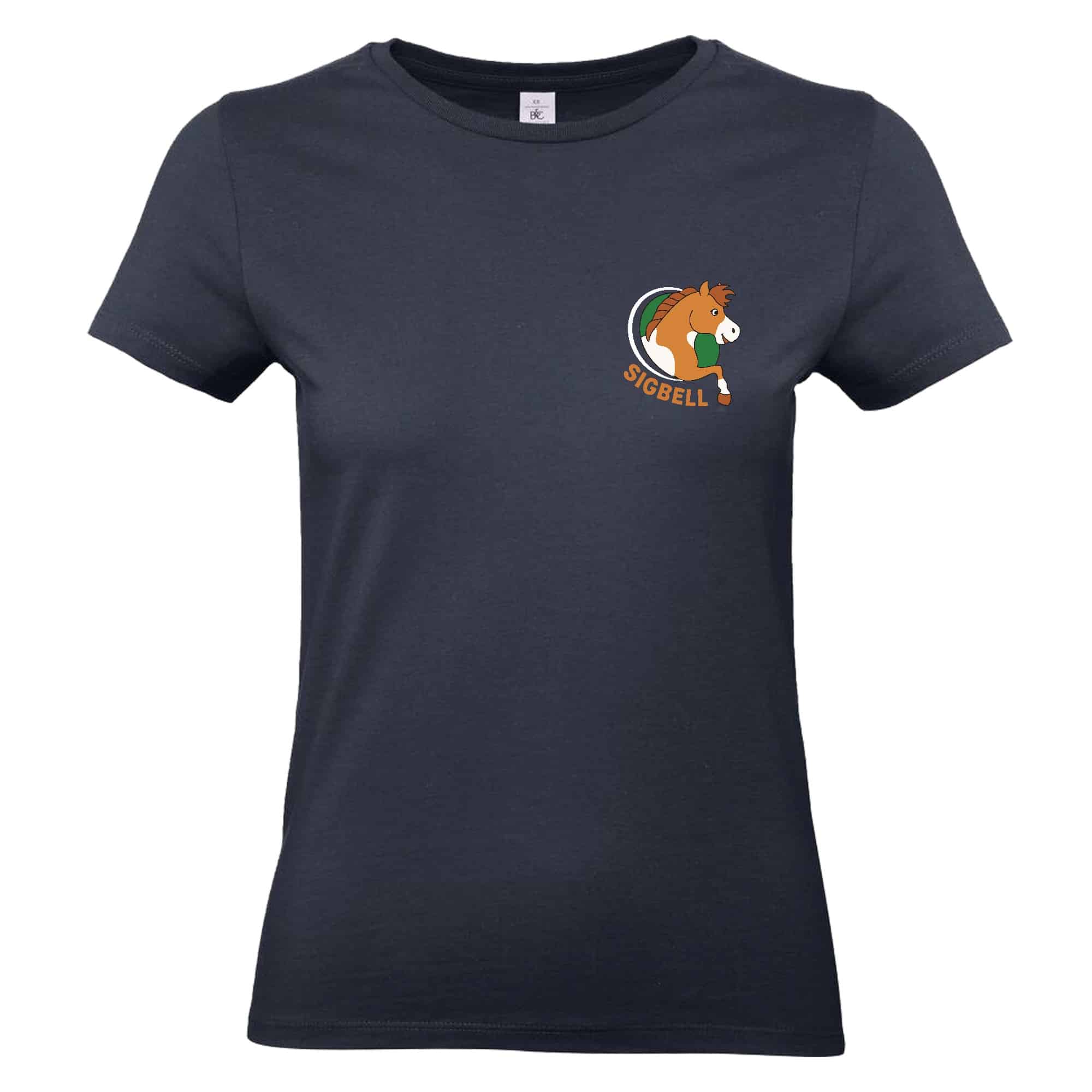 T-SHIRT (femme) - Centre équestre de Sigbell - Navy - BC04T