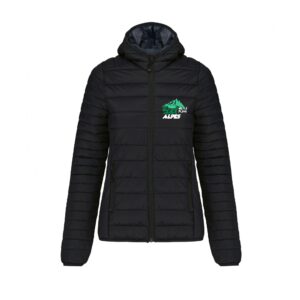 DOUDOUNE AVEC MANCHES ET CAPUCHE (femme) - SUD-Rail Alpes - Noir - K6111