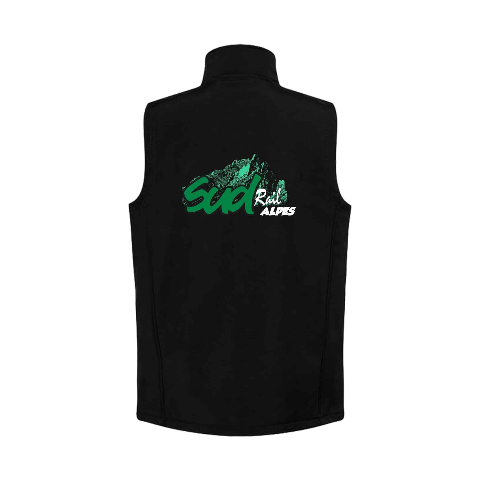SOFTSHELL SANS MANCHE (femme) – SUD-Rail Alpes - Noir - R232F – Image 2