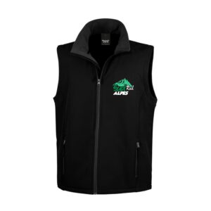 SOFTSHELL SANS MANCHE (femme) – SUD-Rail Alpes - Noir - R232F