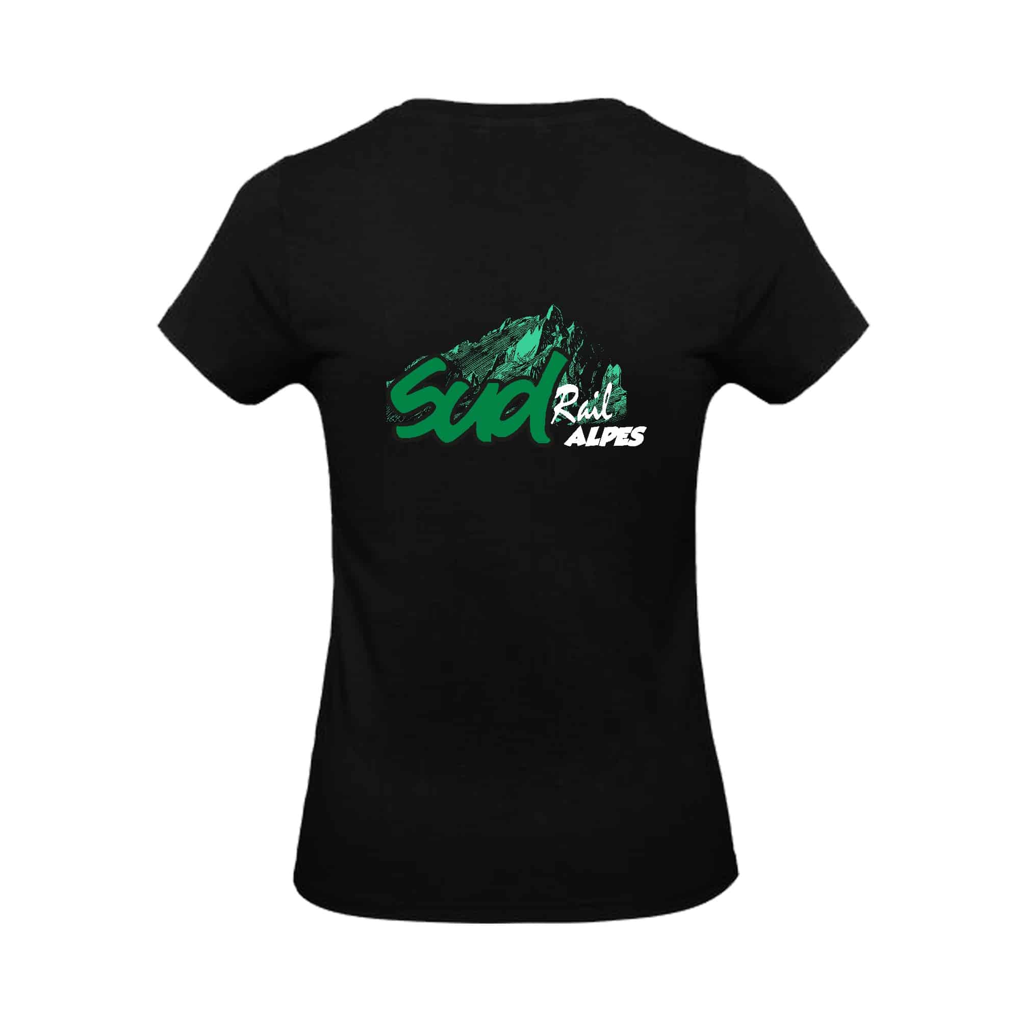 T-SHIRT (femme) - SUD-Rail Alpes - Noir - BC04T – Image 4