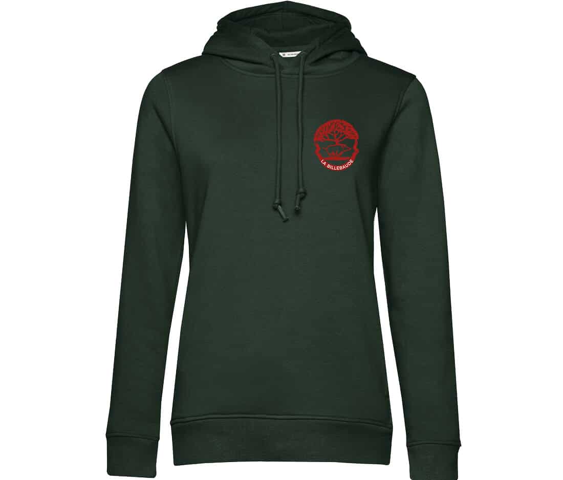 SWEAT A CAPUCHE (femme) – Vautrait de la Billebaude - Vert Foret - BCW34B