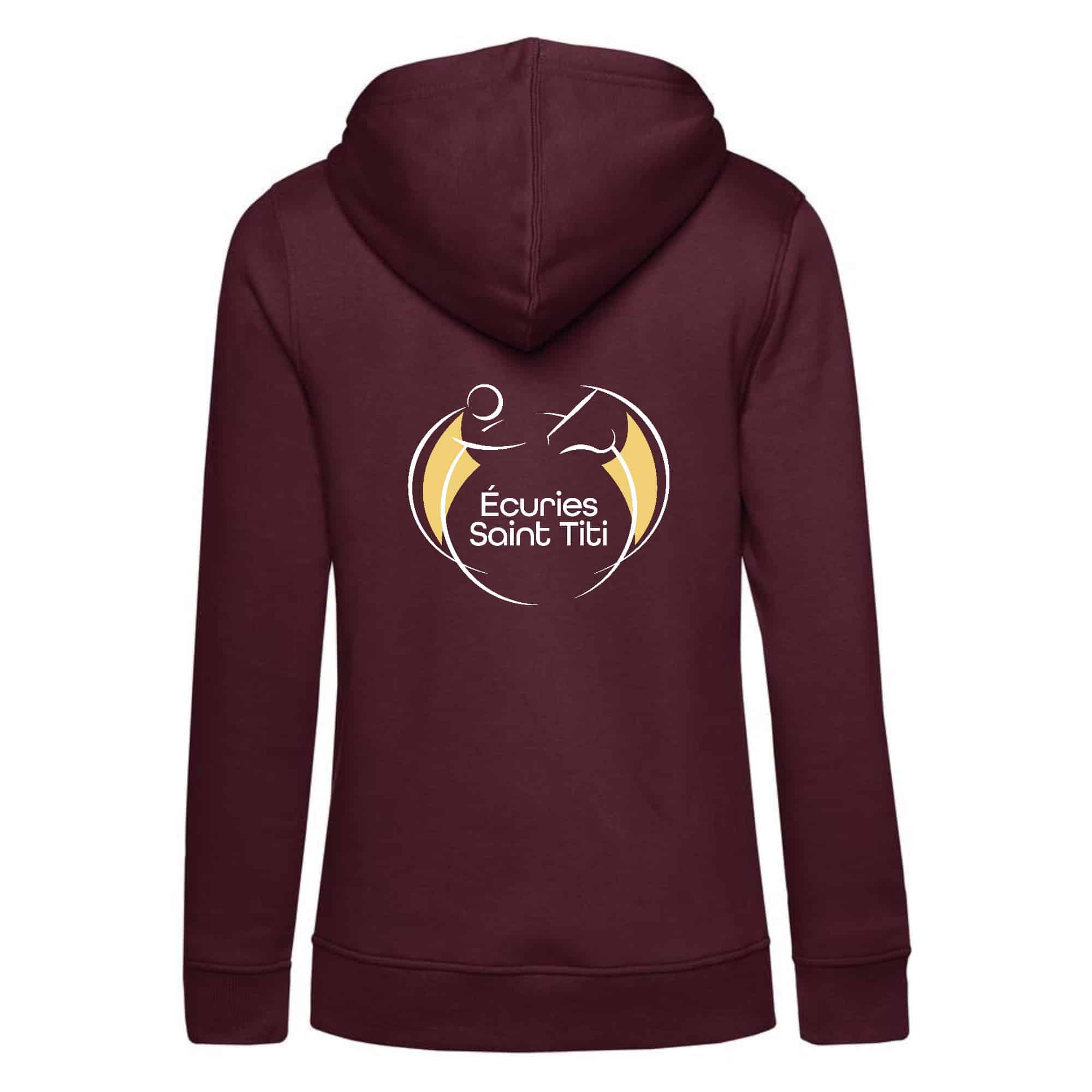 SWEAT A CAPUCHE (femme) – Écuries Saint Titi - Bordeaux - BCW34B – Image 3