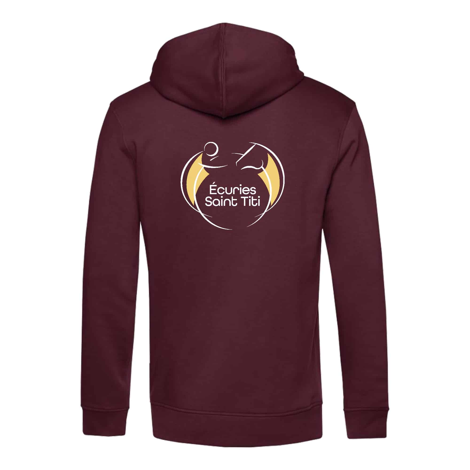 SWEAT A CAPUCHE (homme) - Écuries Saint Titi - Bordeaux - BCU33B – Image 3