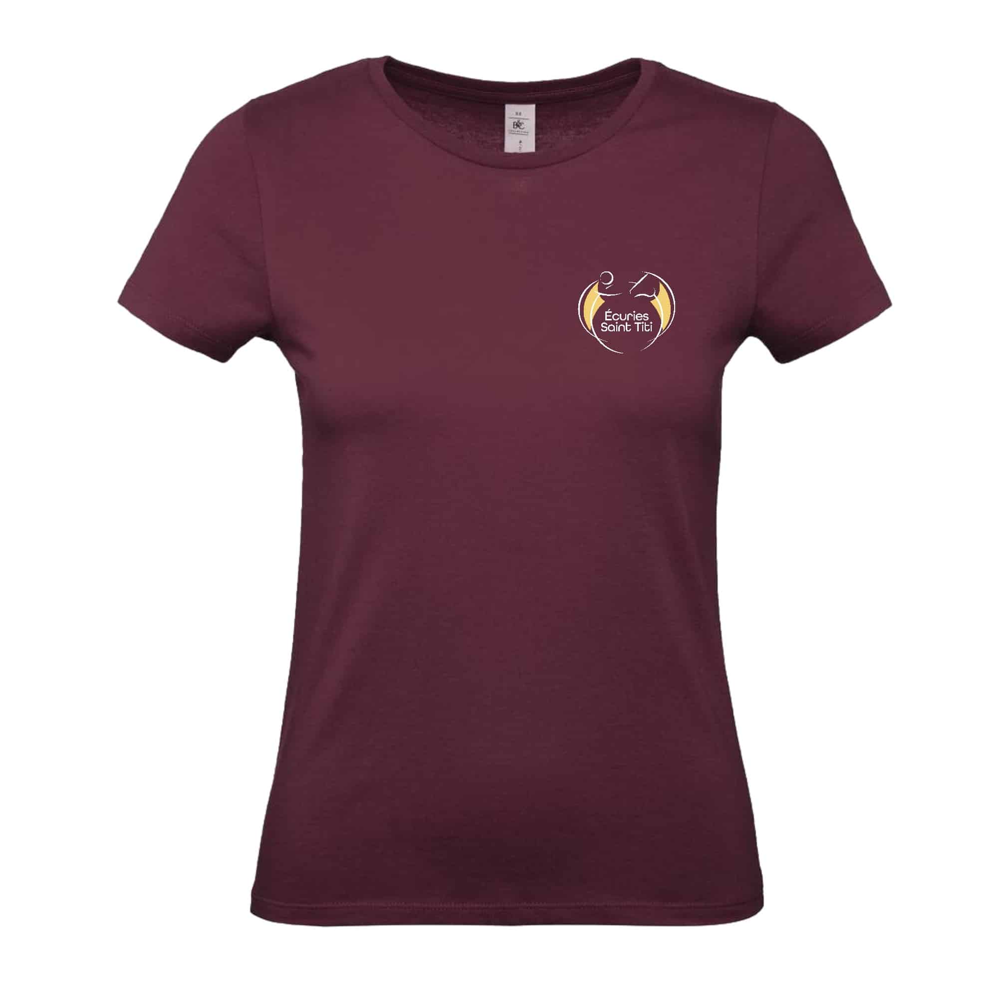 T-SHIRT (femme) - Écuries Saint Titi - Bordeaux - BC04T