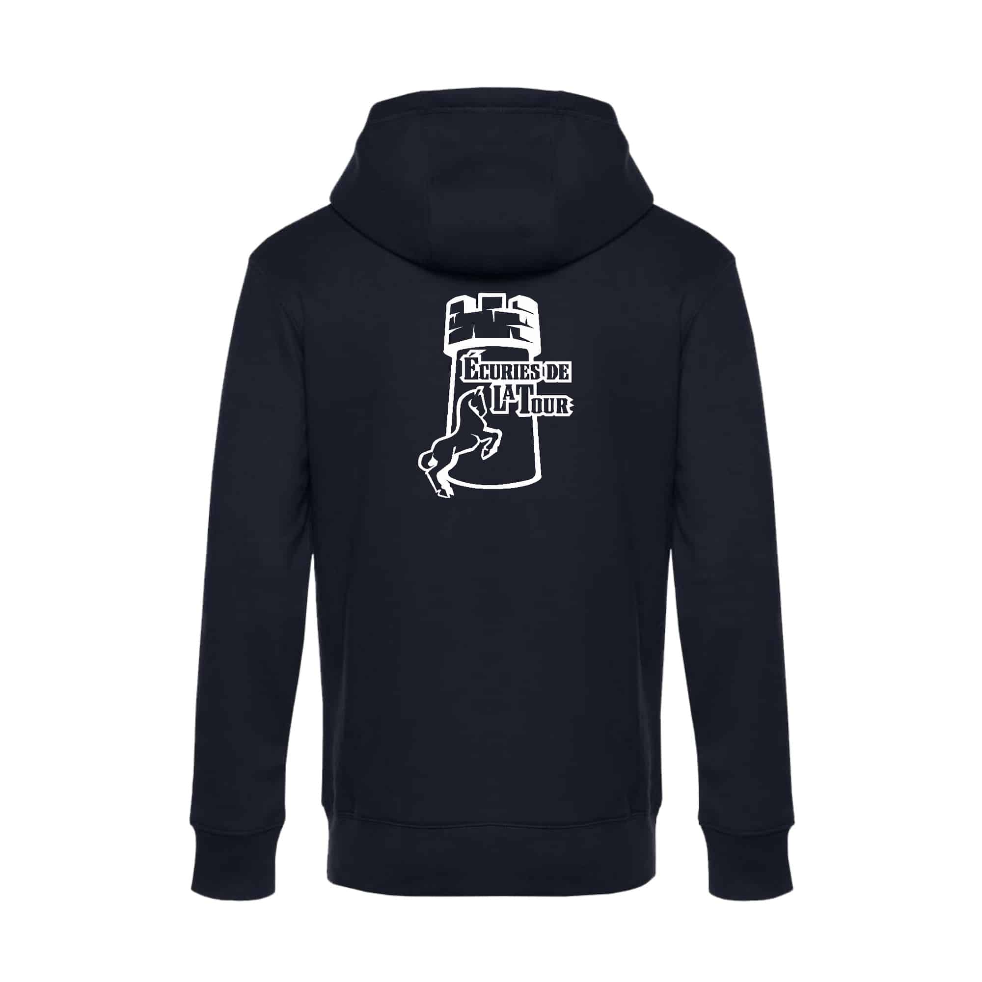 SWEAT ZIPPÉ (enfant) - Ecuries de la Tour - Navy - K455 – Image 3