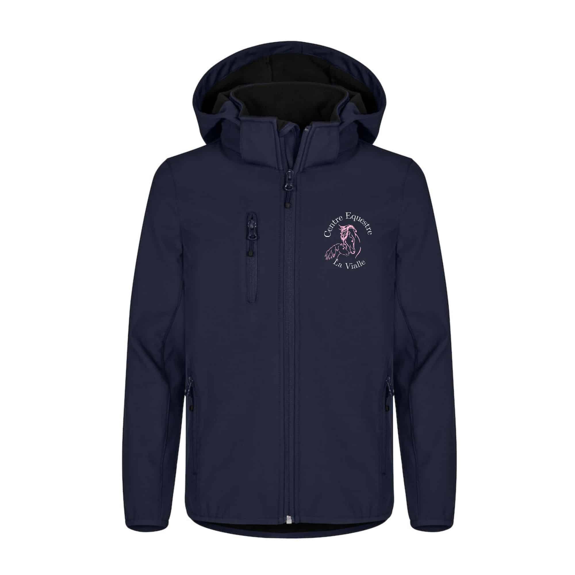 SOFTSHELL ''Classic'' (enfant) - Centre équestre La Vialle - Navy - 0200909
