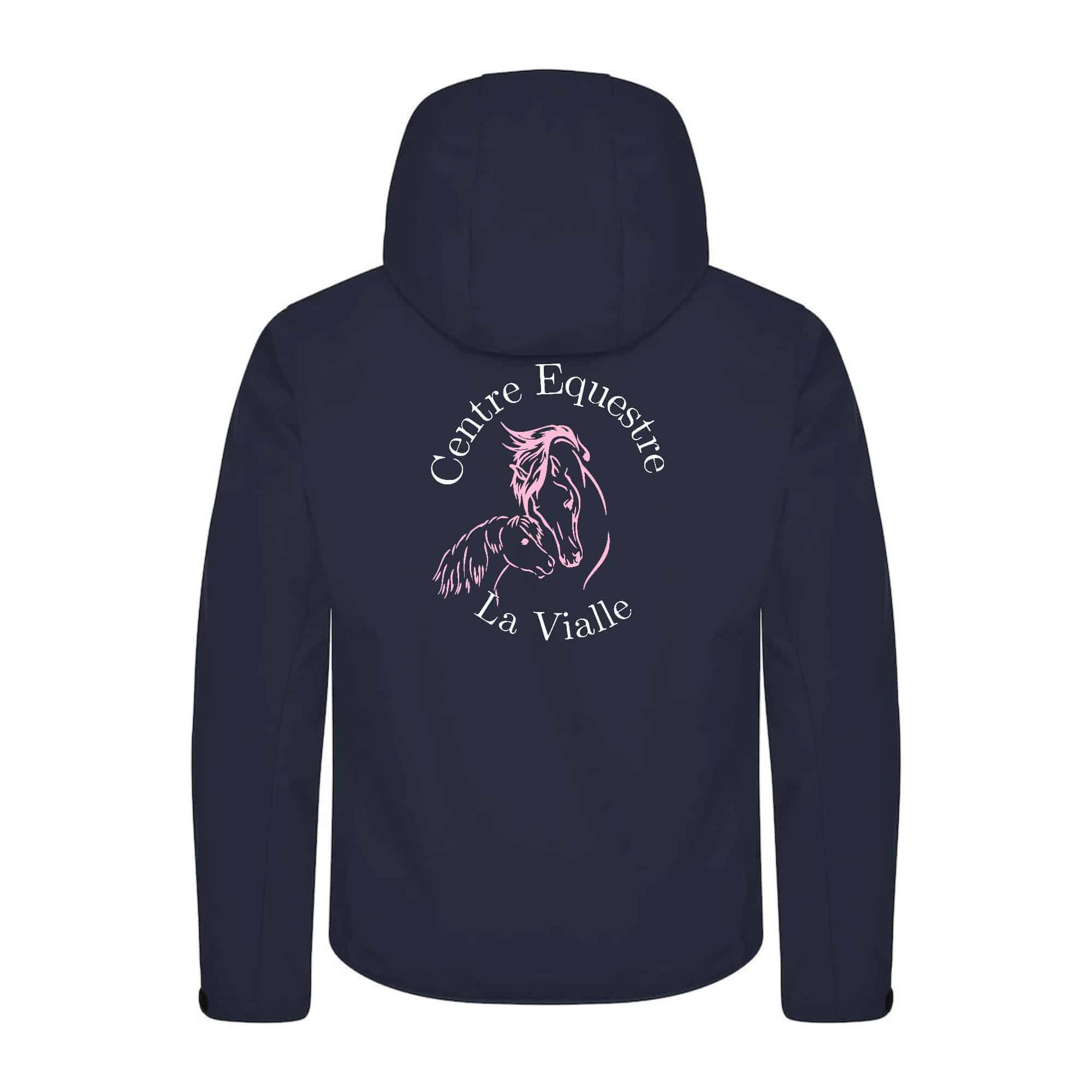 SOFTSHELL "Classic" (homme) - Centre équestre La Vialle - Navy - 0200912 – Image 3