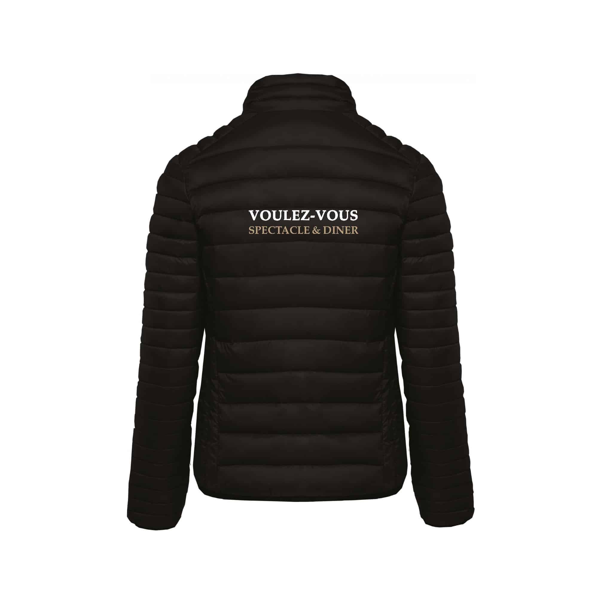 DOUDOUNE AVEC MANCHES (femme) - VOULEZ-VOUS - Spectacle & Diner - Noir - K6121 – Image 3