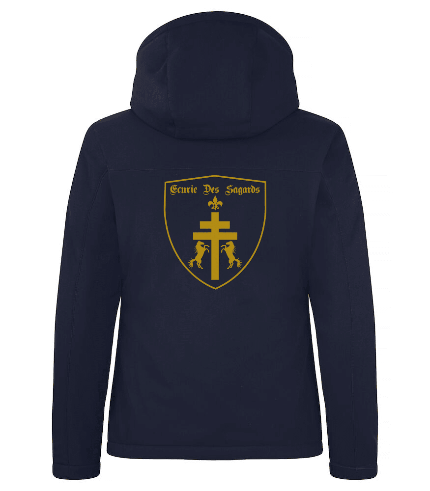 Softshell "PADDED" (homme) - ECURIE DES SAGARDS - Navy - 020952 – Image 2