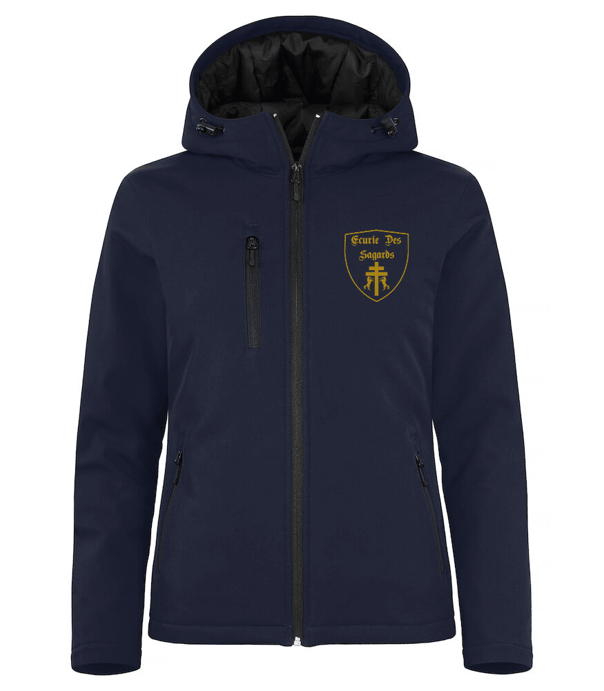 Softshell "PADDED" (homme) - ECURIE DES SAGARDS - Navy - 020952