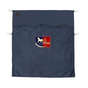 Rideau ou porte de box EQUITHÈME Premium - LES CAVALIERS DES TROIS FONTAINES - Navy - RP001