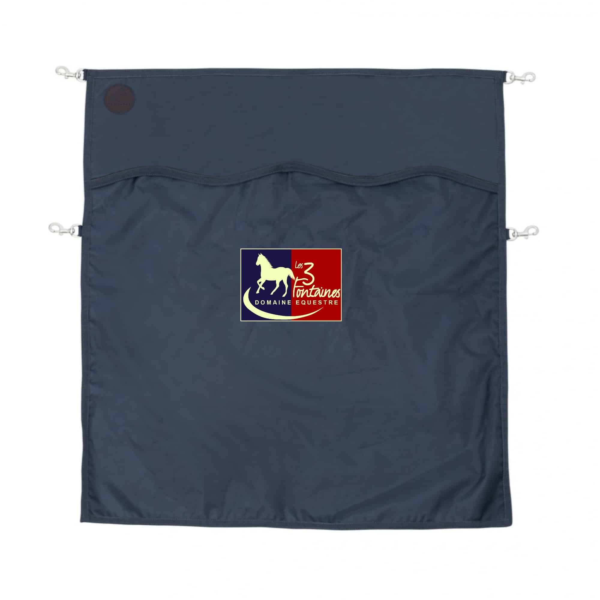 Rideau ou porte de box EQUITHÈME Premium - LES CAVALIERS DES TROIS FONTAINES - Navy - RP001