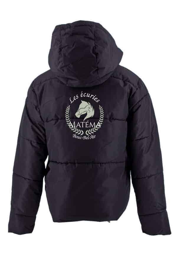 Blouson Paddock Sports Auteuil (Adulte) - Les écuries matéma – Noir - 978018 – Image 2