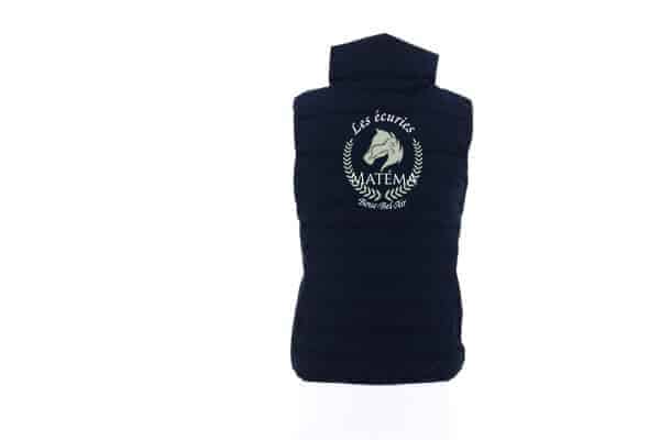 Gilet Paddock Sports Longueil (Adulte) - Les écuries matéma – Navy - 978629 – Image 2