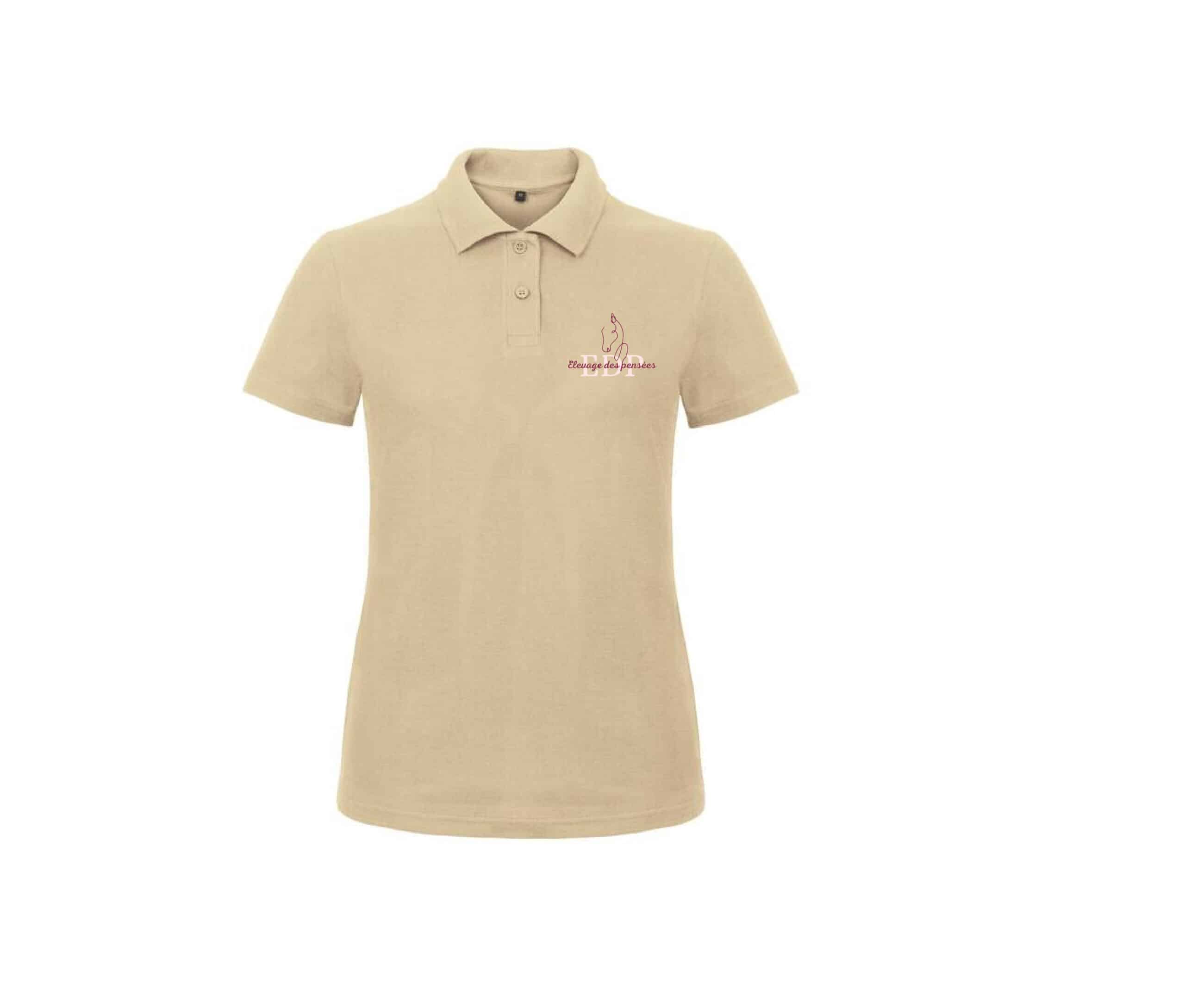 POLO (femme) - Pension clairvaloise - Élevage des pensées - Beige - BCI1F