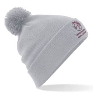 BONNET AVEC POMPOM - CENTRE EQUESTRE ADELINE GUFFROY – Gris chiné - BF426