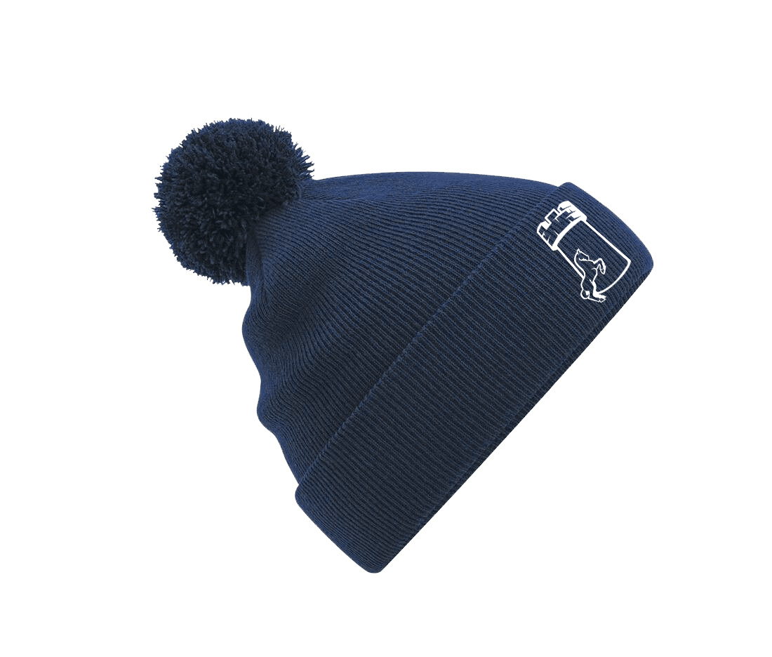 BONNET AVEC POMPOM - Ecuries de la Tour - Navy - BF426