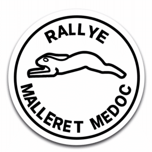 STICKER ROND - Rallye Malleret Médoc - STI001
