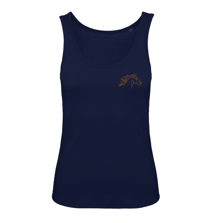 DEBARDEUR (femme) - Massage bien être cheval - Navy - BC073