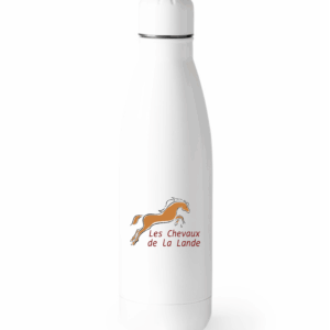 Gourde Blanche 500ml - Les Chevaux de La lande - GRD001