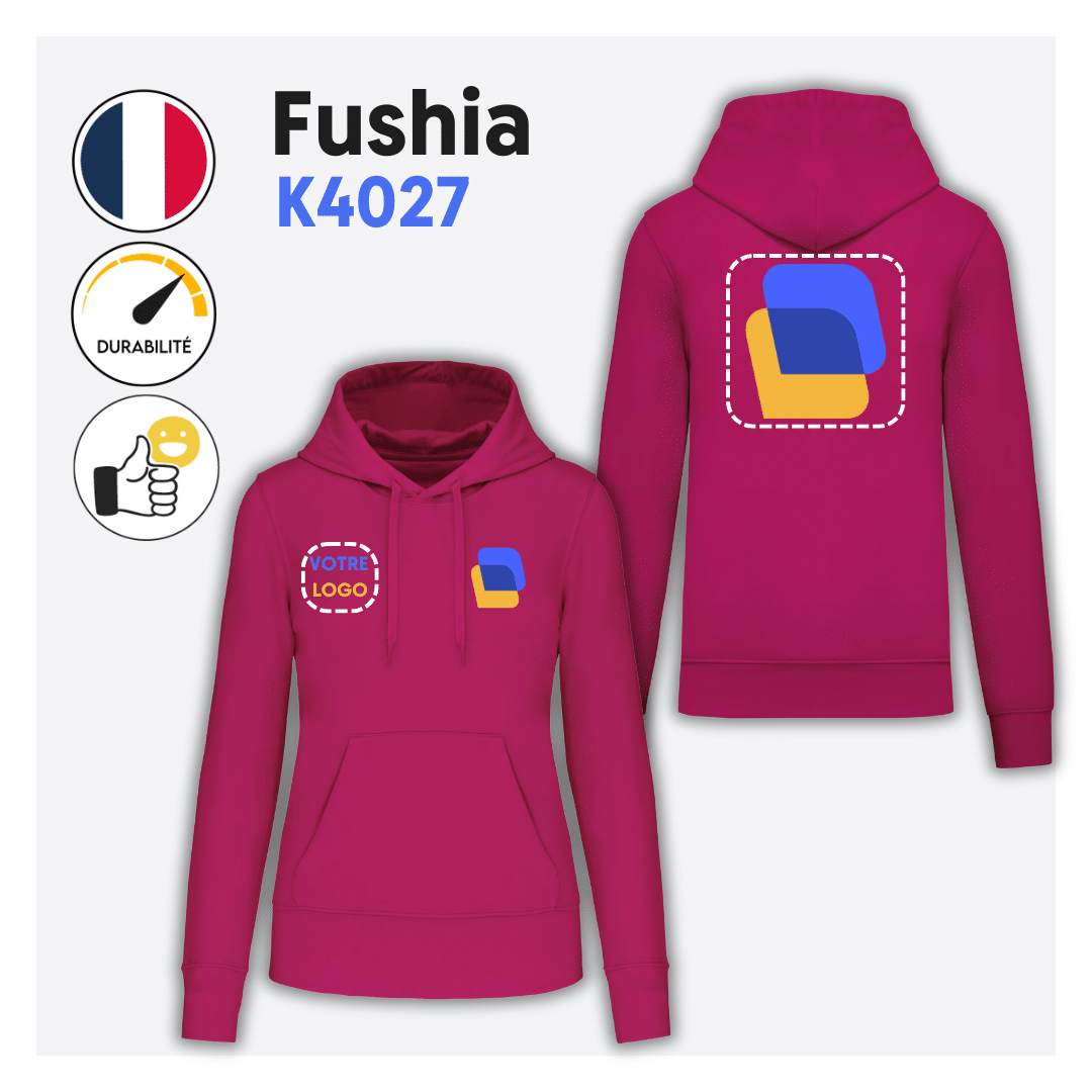 Sweat avec capuche et poche kangourou (femme) - K4028 – Image 16