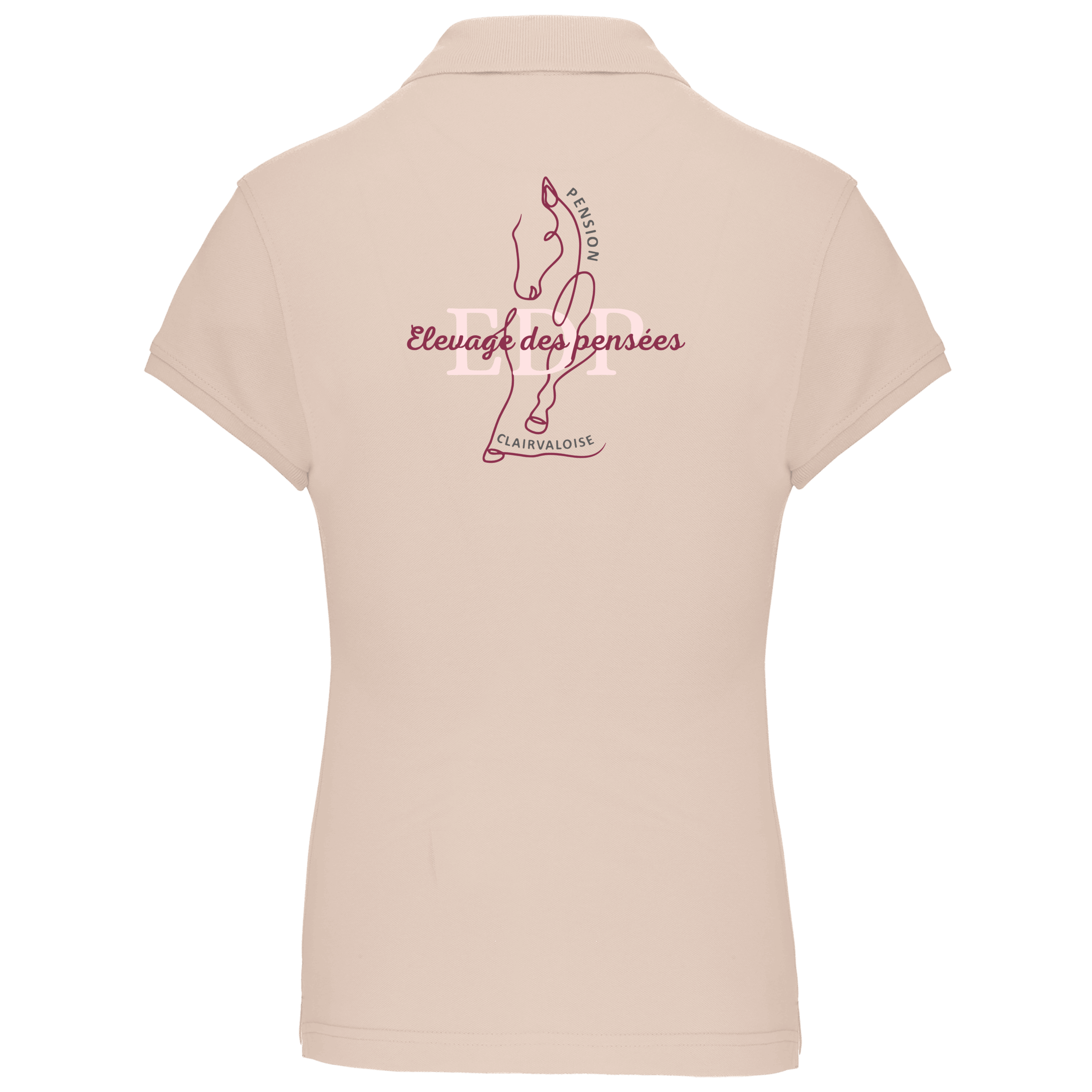 POLO (femme) - Pension clairvaloise - Élevage des pensées - Beige - BCI1F – Image 3