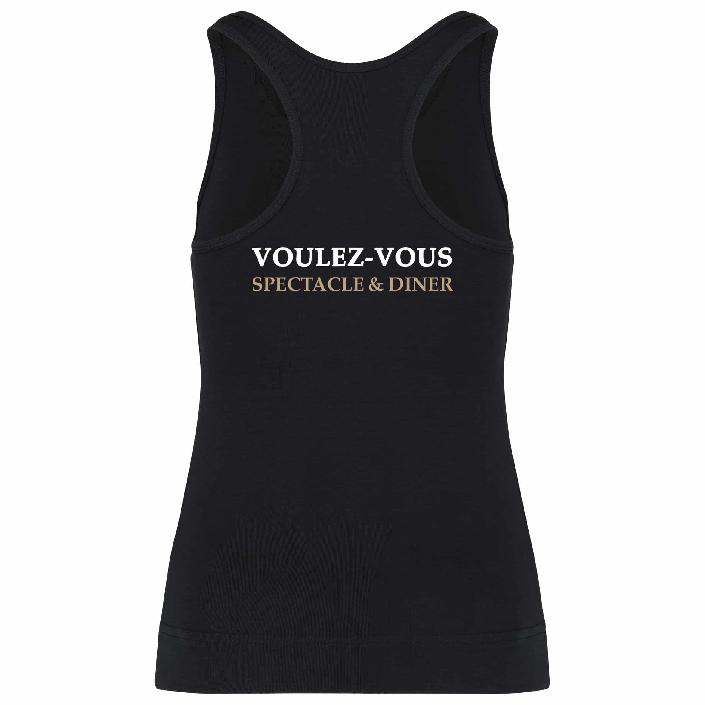 DEBARDEUR (femme) - VOULEZ-VOUS - Spectacle & Diner - Noir - K311 – Image 2