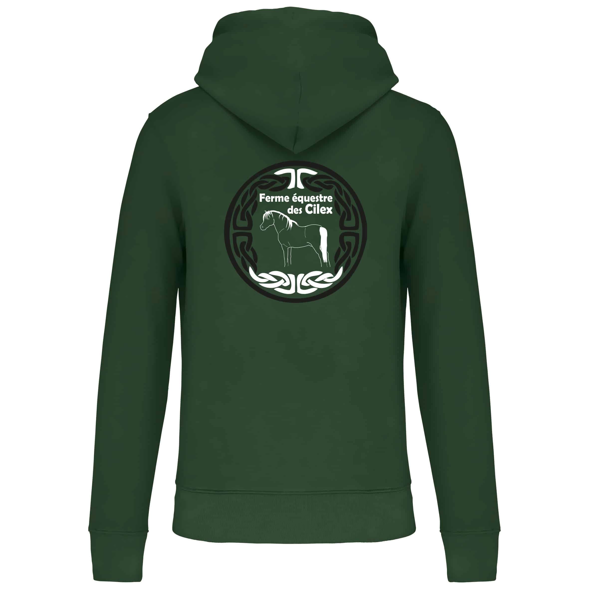 Sweat avec capuche et poche kangourou (homme) - Ferme equestre des cilex - K4027 – Image 5