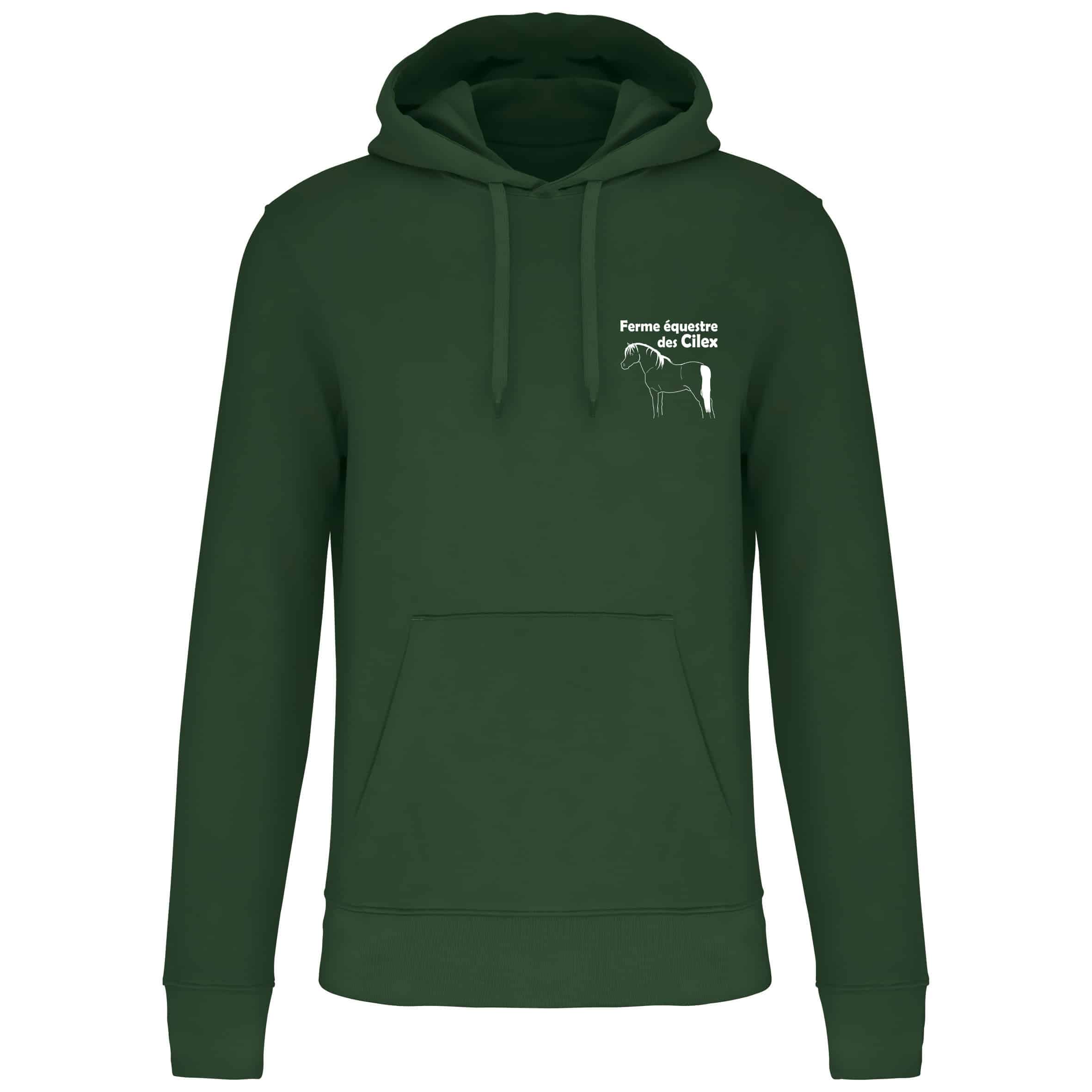 Sweat avec capuche et poche kangourou (homme) - Ferme equestre des cilex - K4027 – Image 6