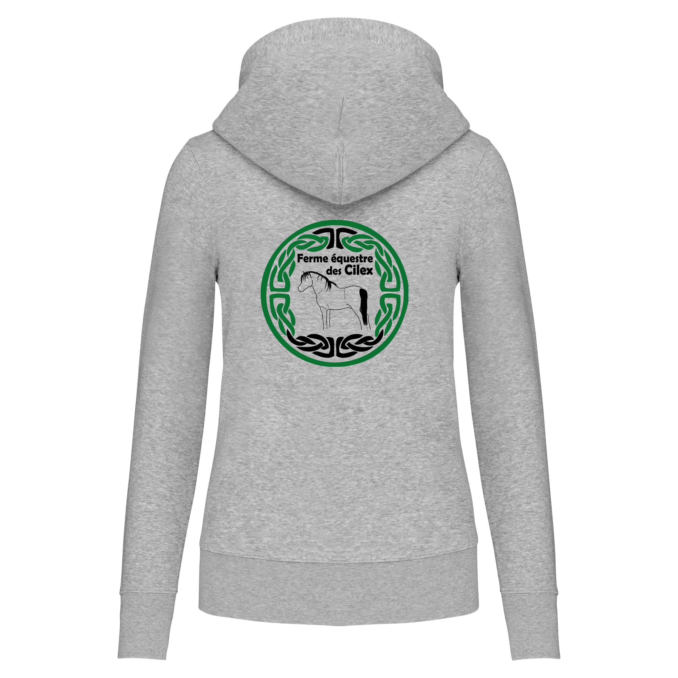 Sweat avec capuche et poche kangourou (femme) - Ferme equestre des cilex - K4028 – Image 8