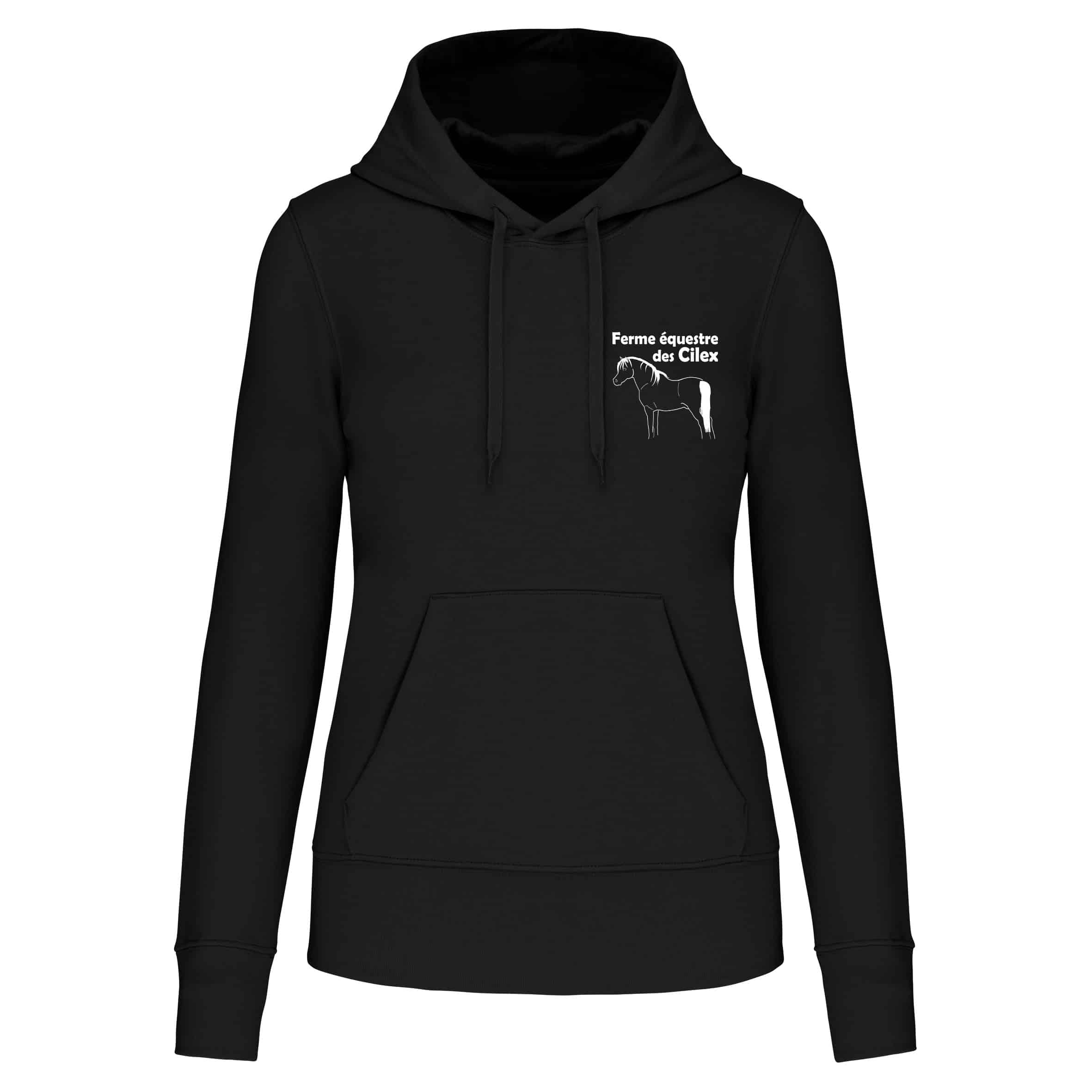 Sweat avec capuche et poche kangourou (femme) - Ferme equestre des cilex - K4028 – Image 6