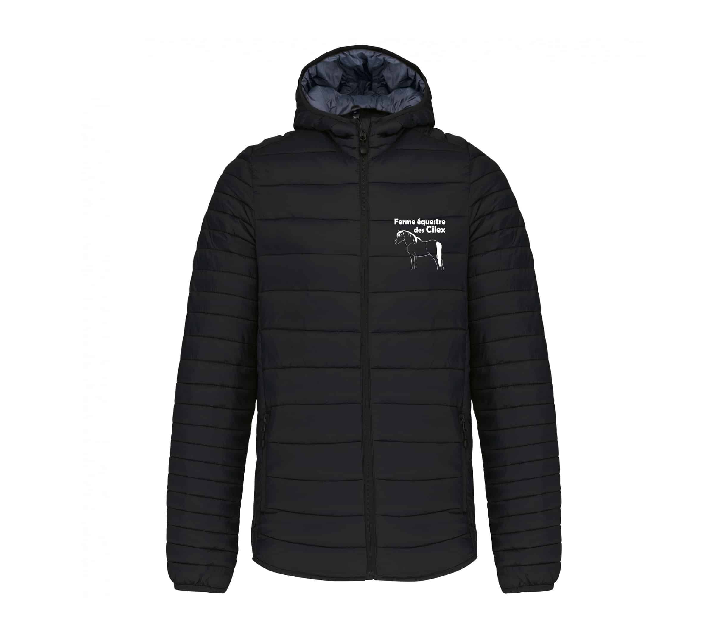 DOUDOUNE AVEC MANCHES ET CAPUCHE (homme) - Ferme Equestre des Cilex - K6110