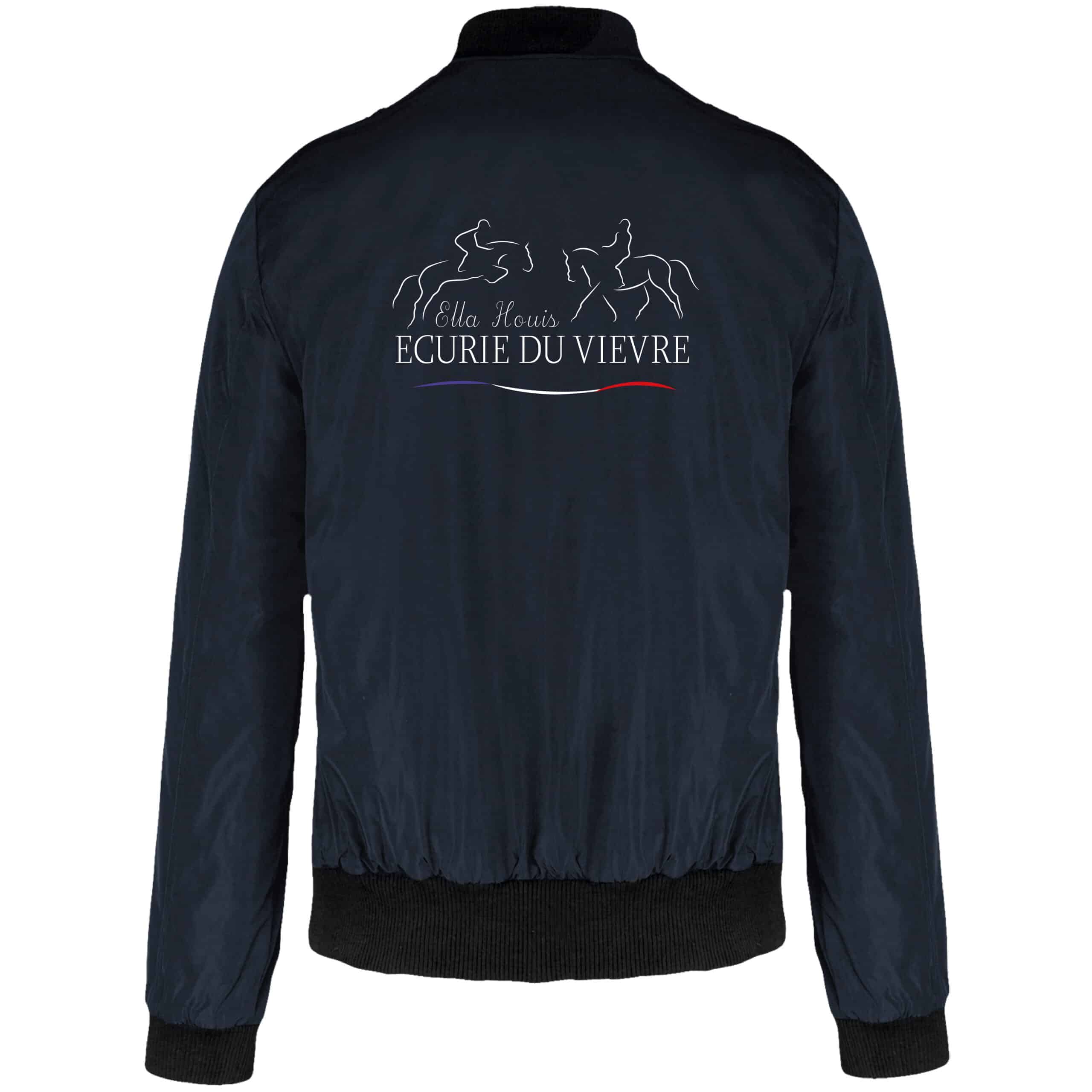 BLOUSON BOMBER (HOMME) - ECURIE DU VIEVRE - Navy - K6122 – Image 2
