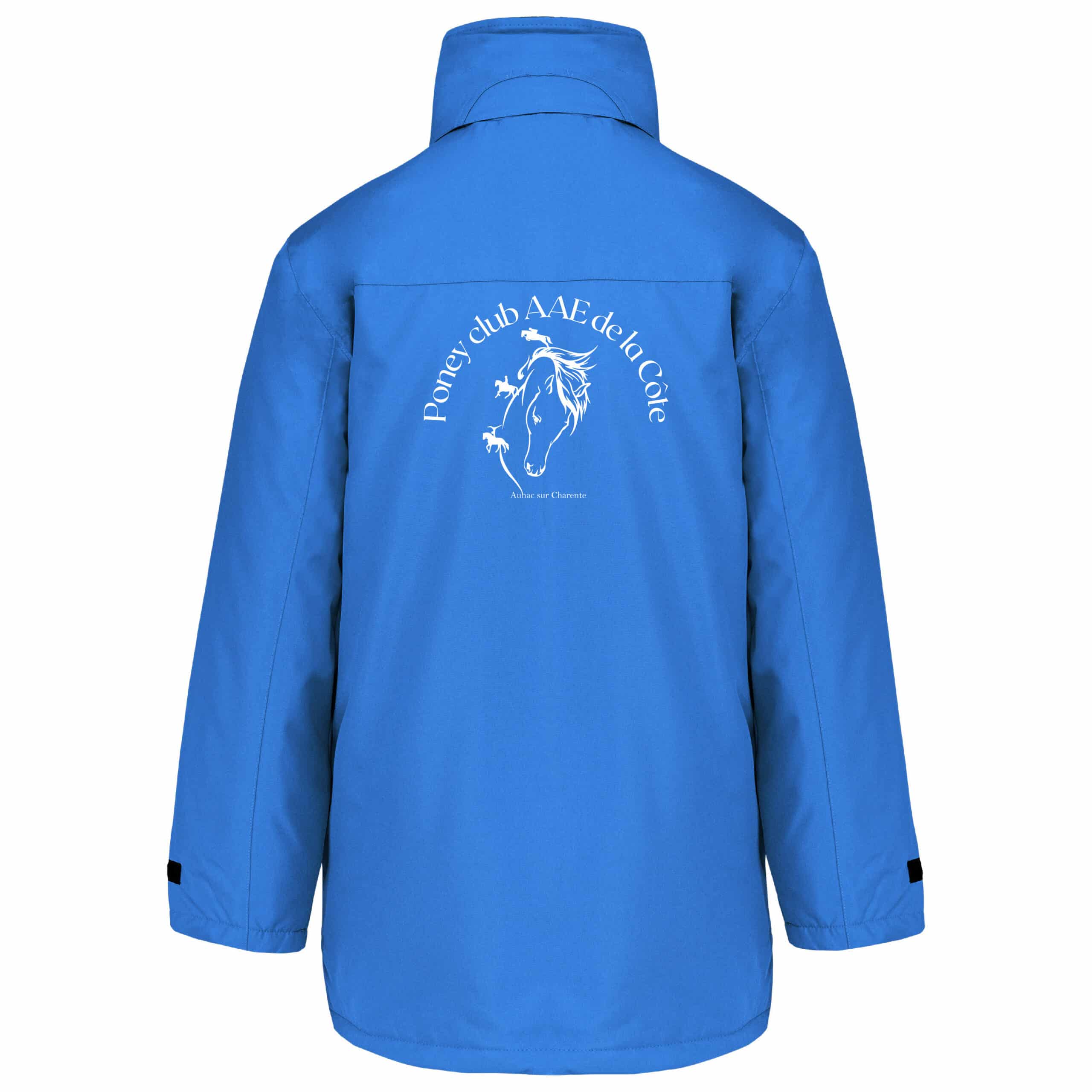 Parka (homme) - Poney club de la Côte - Bleu roi - K677 – Image 3