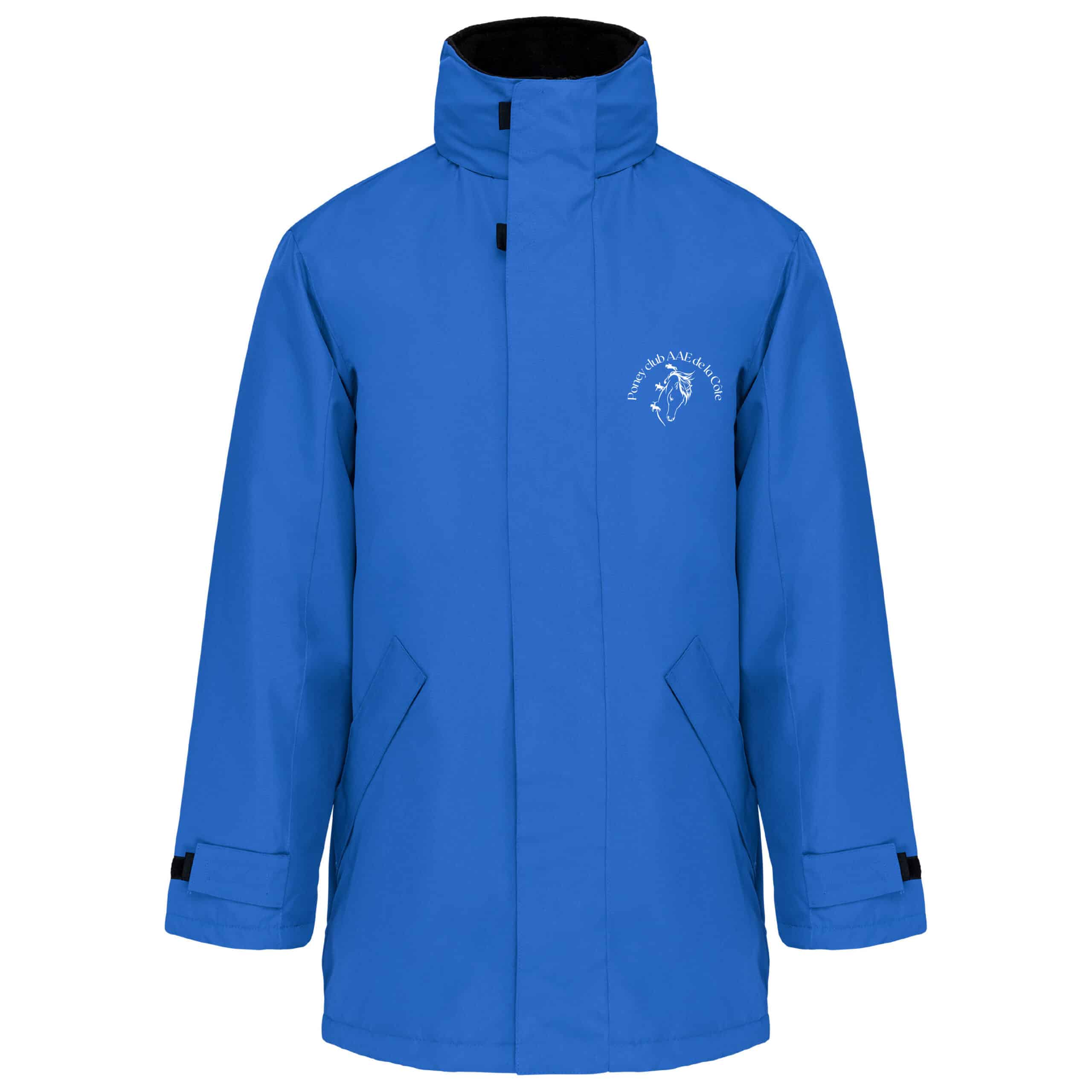 Parka (homme) - Poney club de la Côte - Bleu roi - K677