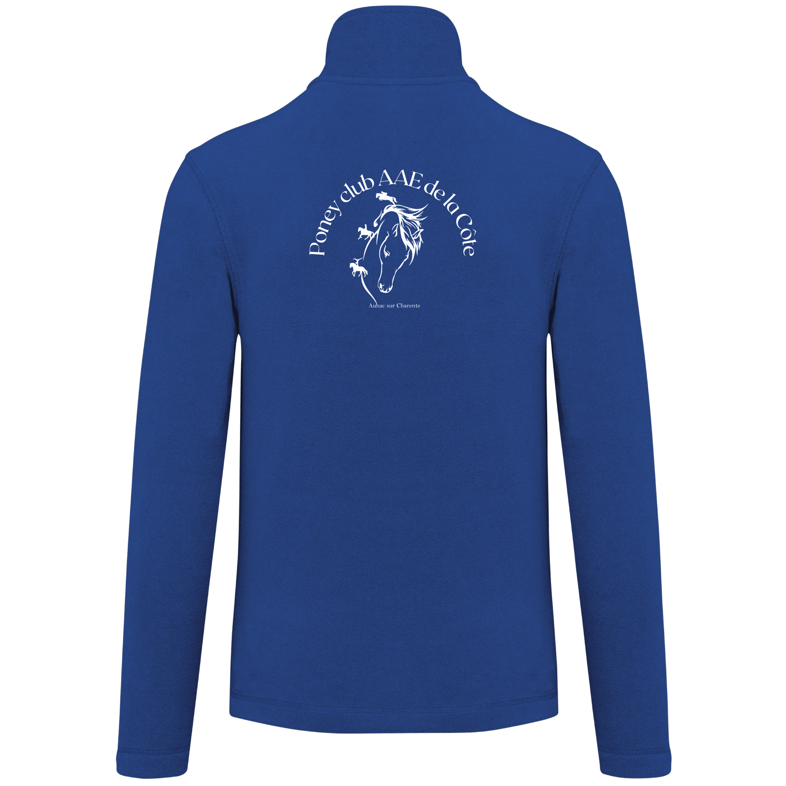 Veste micropolaire zippée (femme) – Poney club de la Côte - Bleu roi – K907 – Image 3