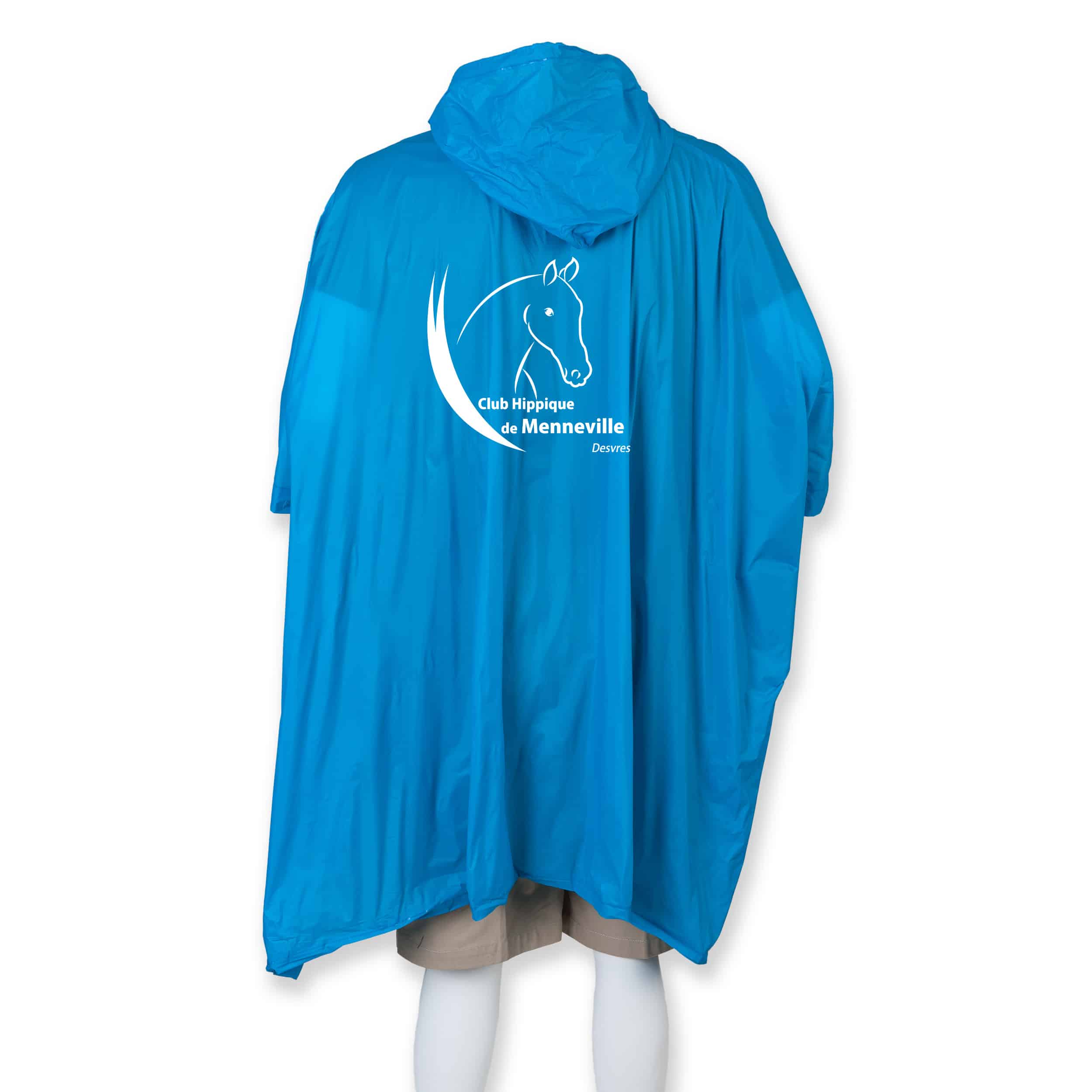 Poncho de pluie (Unisexe) - Club Hippique de Menneville - Saphir - SL100 – Image 2