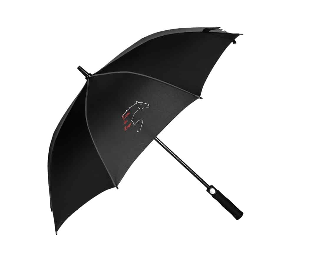 Parapluie de golf - Écuries des Loups – Noir - BM921
