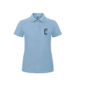 POLO (femme) - Les écuries rose - Bleu ciel - BCI1F
