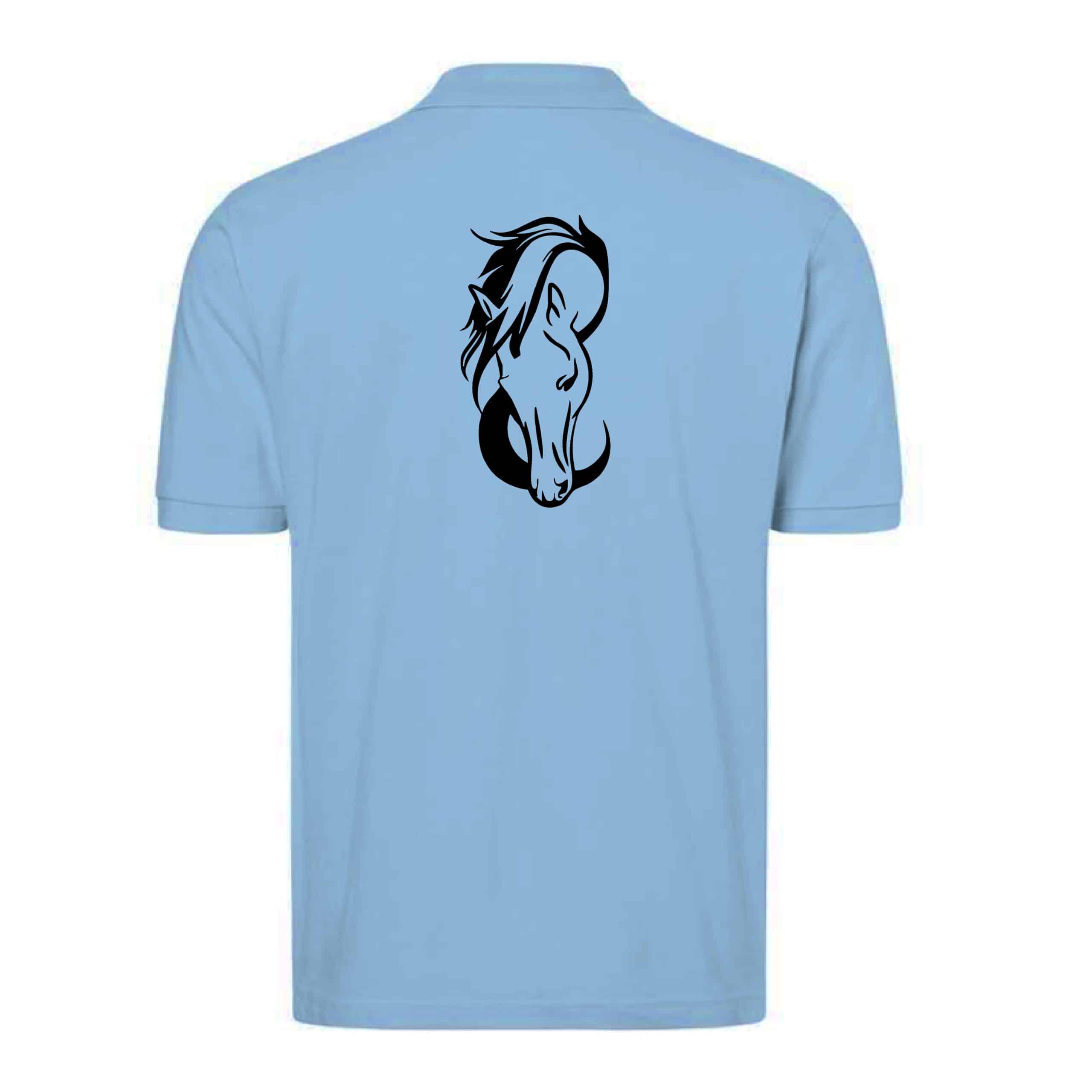 POLO (homme) - Les écuries rose - Bleu ciel - BCID1 – Image 3