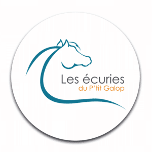 STICKER ROND - Les Ecuries du P'tit Galop - STI001