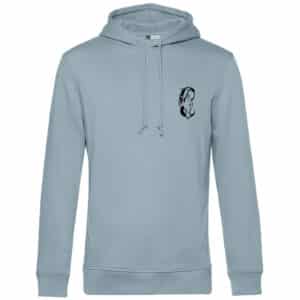 SWEAT A CAPUCHE (homme) - Les écuries rose - Bleu ciel - BCU33B