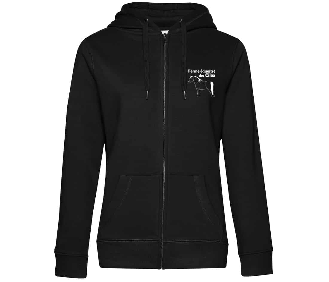 SWEAT ZIPPÉ (femme) - Ferme Equestre des Cilex - BCW03Q