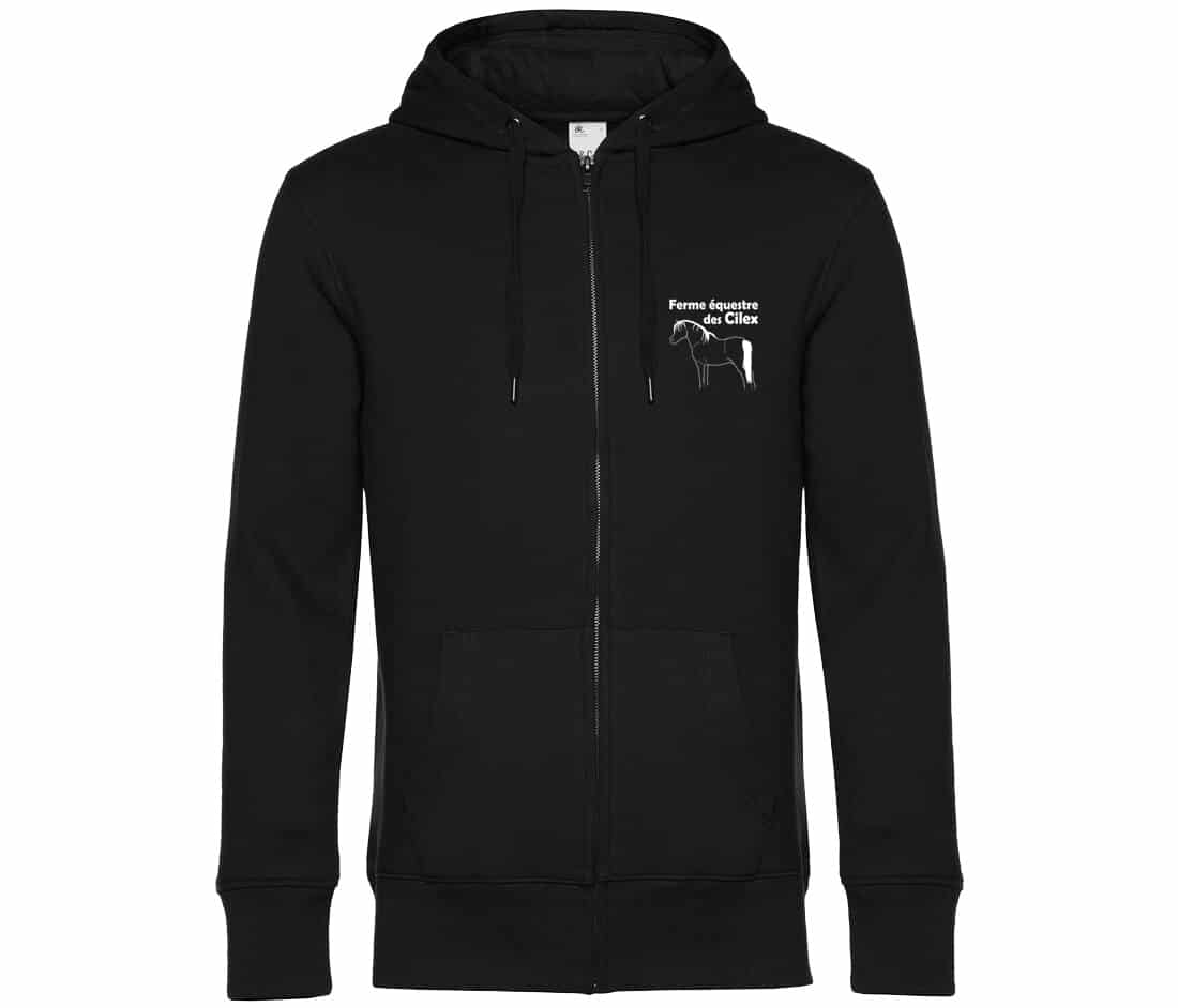 SWEAT ZIPPÉ (enfant) - Ferme Equestre des Cilex - K455 – Image 4