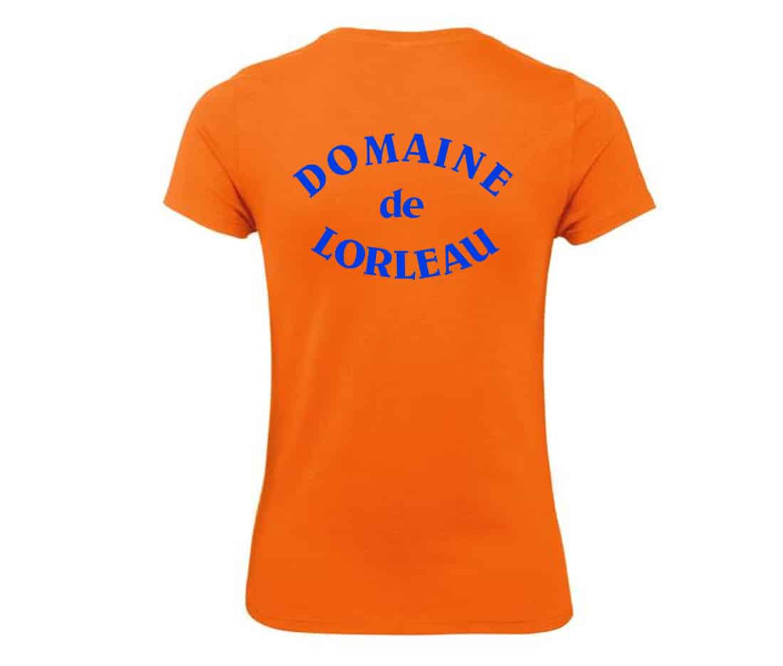 T-SHIRT (femme) - Domaine de Lorleau - Orange - BC04T – Image 3